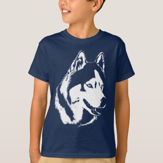 T-Shirt Husky T-Shirt Sled Dog Les Chemises Husky (Devant)