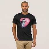 T-shirt Husky Valentine's Day (Devant entier)
