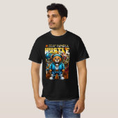 T-shirt Hustle Bear Vibes : Restez Humide Quotidien 🐻 💎  (Devant entier)