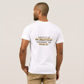 T-shirt Hustle dans le silence brille en public (Dos entier)