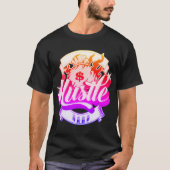 T-shirt Hustle Dur Tee avec design Hip hop sur le dos (Devant)