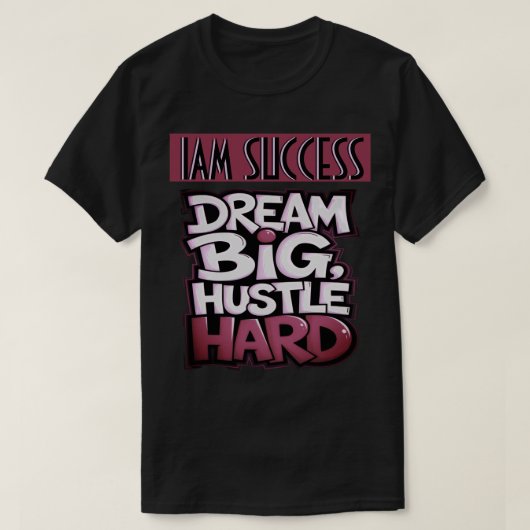 T-SHIRT HUSTLE HARD (Design devant)