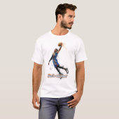 T-shirt Hustle & Heart: Dynamic Basketball Art Print (Devant entier)