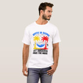 T-shirt Hustle in Silence - Laissez le succès faire le bru (Devant entier)