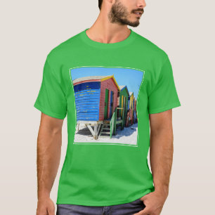T-shirt Huttes colorées de plage