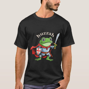 T-shirt Huzzah Chevalier Grenouille Citation Drôle d'Épée