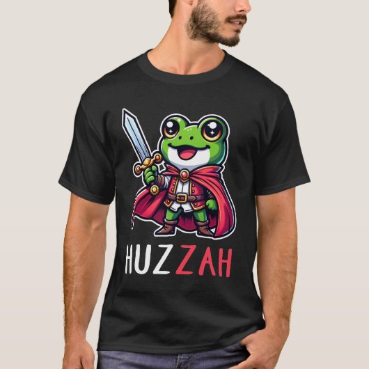 T-shirt Huzzah Frog (Devant)