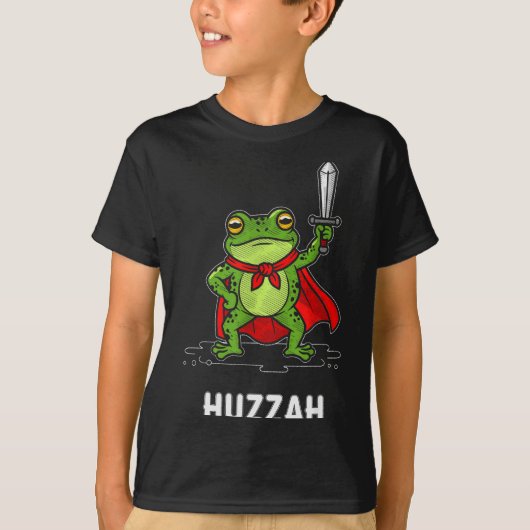 T-shirt Huzzah Frog  (Devant)