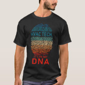 T-shirt Hvac Tech. C'est dans mon ADN (Devant)