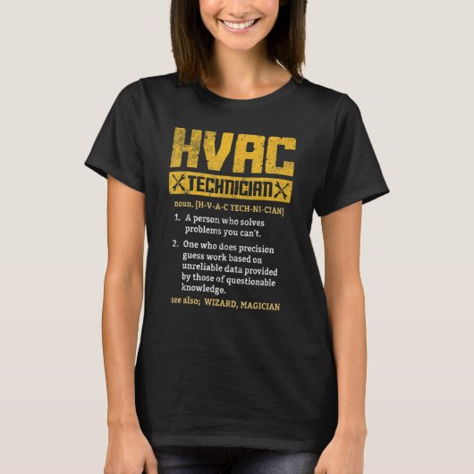 T-shirt HVAC Technician Graphic Distressed (Devant)