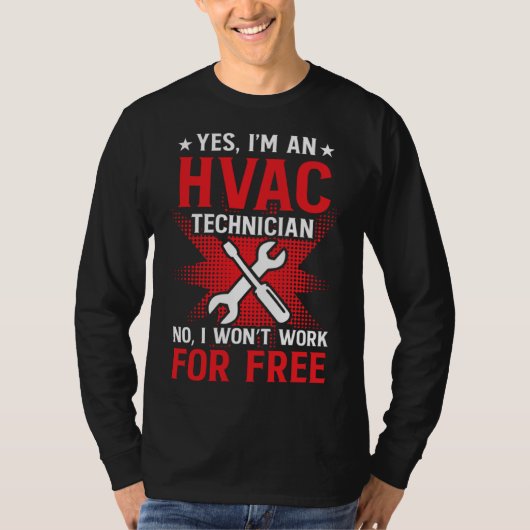 T-shirt HVAC Technician Work  HVAC Tech (Devant)