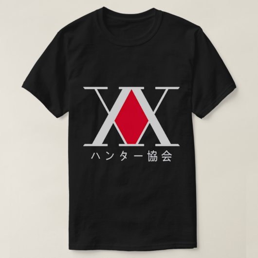 T-shirt Hxh Symbol Hunter Association gon Killua kurapika (Design devant)