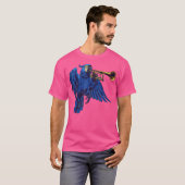 T-shirt Hyacinth Macaw Jouer La Trompette (Devant entier)