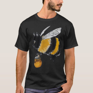 T-shirt Hybride Chatabeille Art Drôle Fantaisiste Animal B