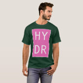T-shirt HYDR rose surdimensionné (Devant entier)