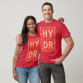 T-shirt HYDR rouge (Unisexe)