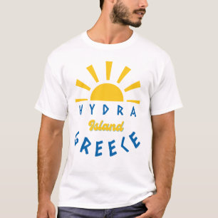 T-shirt Hydra Island, Grèce - Sunshine Homme's White