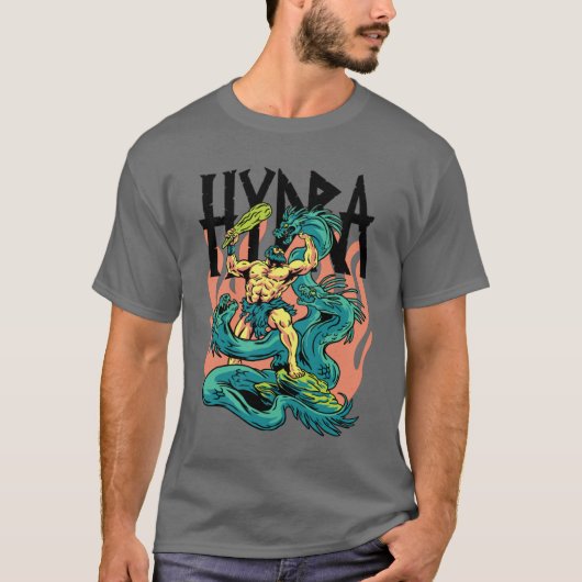 T-shirt Hydra Monster Mythique Grèce (Devant)