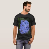 T-shirt Hydrangea macrophylla violette rustique (Devant entier)