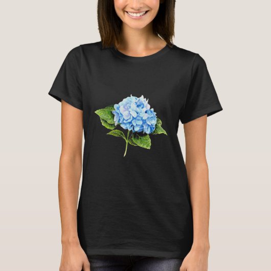 T-shirt Hydrangée bleue (Devant)