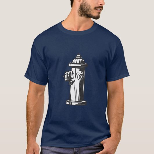 T-shirt Hydratant incendie de style vintage (Devant)