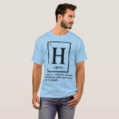 T-shirt hydrogen - a gas which turns into people (Devant entier)