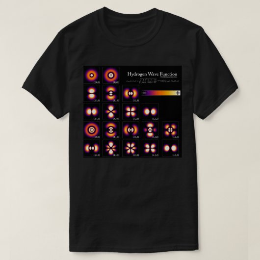 T-shirt Hydrogen Wave Function 1  (Design devant)