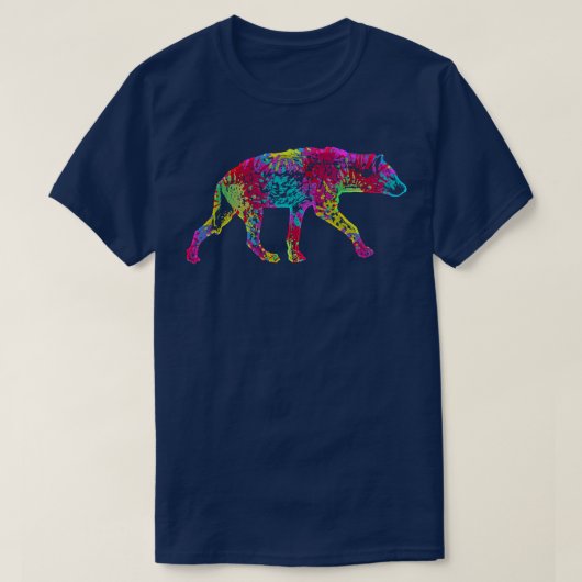 T-shirt Hyena colorée 17 (Design devant)