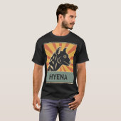 T-shirt Hyena Design, Avec Hyène Posée, Animal Sauvage (Devant entier)