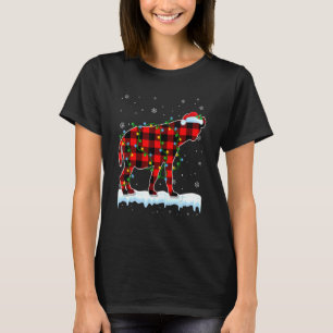 T-shirt Hyena Noël Santa Chapeau mignonne Animaux Mauvais 