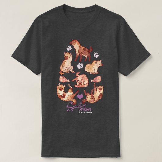 T-shirt hyène tachetée (Design devant)