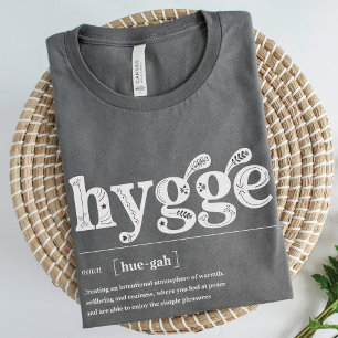 T-shirt Hygge Definition Floral nordique Cosy Inspirationn