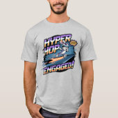 T-shirt Hyper Hop Engagé - Retro Gamer Bunny Speed Boost (Devant)
