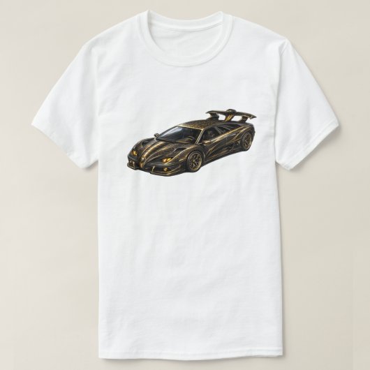 T-shirt Hypercar Exotique Noir — BV-LCB (Design devant)