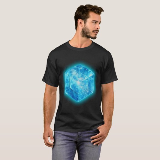 T-shirt Hypercube 4D - TESSERACT, numérique, symbole - (Devant entier)