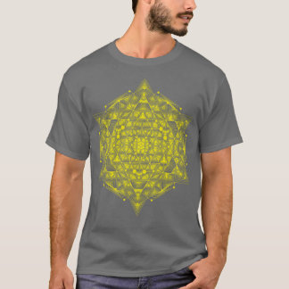 T-shirt Hypercube Sacré jaune