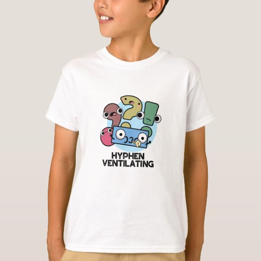 T-shirt Hyphen Ventilant Funny Pun de ponctuation (Devant)