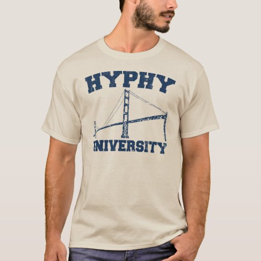 T-shirt Hyphy University zone de yay (Devant)