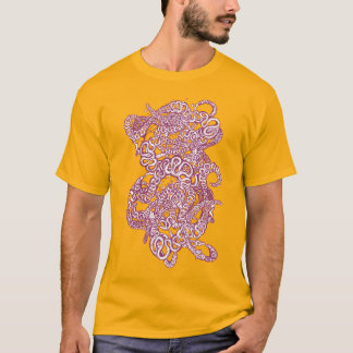 T-shirt Hypnotic Amorphous Phantasmagoric Modern Groovy