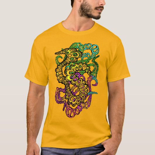 T-shirt Hypnotic Amorphous Phantasmagoric Modern Groovy  (Devant)