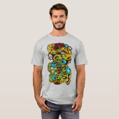 T-shirt Hypnotic Amorphous Phantasmagoric Modern Groovy  (Devant entier)