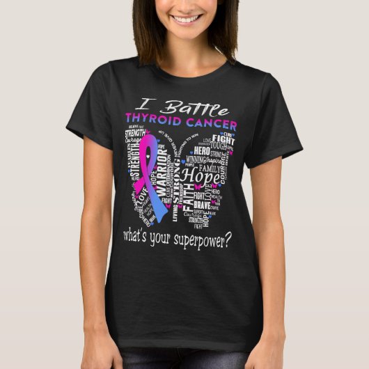 T-shirt Hyroide Cancer Awareness Month Ribbon (Devant)