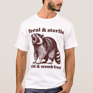 T-shirt Hystérectomie Du Raccoon Feral Et Stérile Uterus