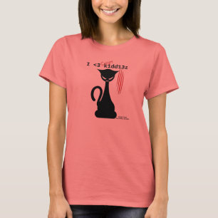 T-shirt I <3 manuscrit K1dd13z