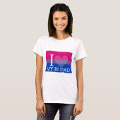 T-shirt I <3 mon papa de Bi (Devant entier)