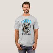 T-shirt I Actually Enjoy The Only Stress Funny Fisherman T (Devant entier)