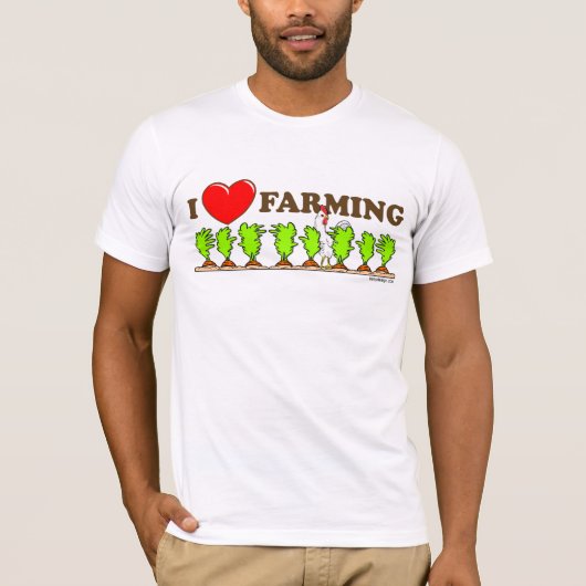 T-shirt I agriculture de coeur (Devant)