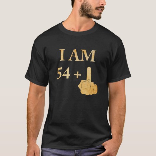 T-shirt I Am 54 Plus 1 Funny 55th Birthday 1965 1966 (Devant)