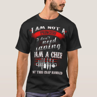 T-shirt I am a Chef funny crossfit cooking heartbeat 