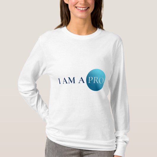 T-shirt I AM A PRO | Empowerment Minimalist (Devant)